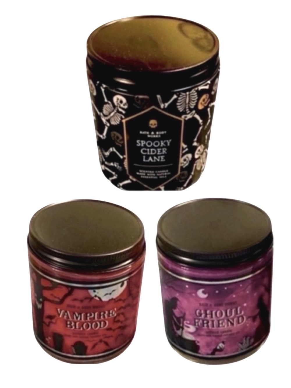 3 Bath and Body Works Candle Halloween Candle